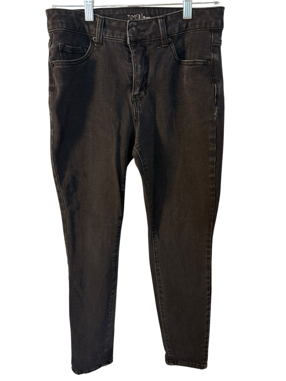 Time and Tru Black Petite High-Rise Skinny Jeans